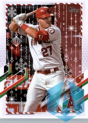 2021 Topps Holiday #HW27 Mike Trout Angels
